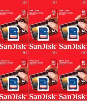 Sandisk 16GB (10 Pack) SD Card Bundle SDHC Class 4 Flash Memory | Model SDSDB-016G-B35 |