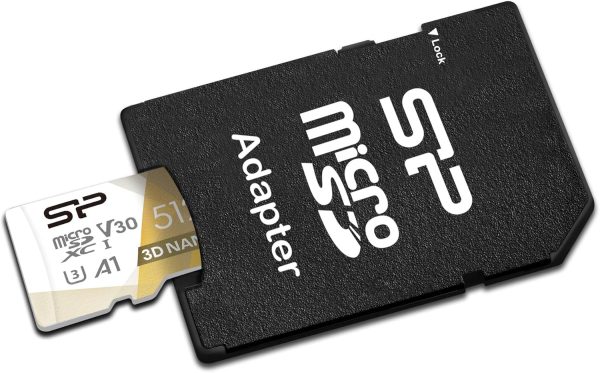 Silicon Power 512GB Micro SD Card U3 SDXC microsdxc High Speed MicroSD Memory Card with Adapter - Image 2